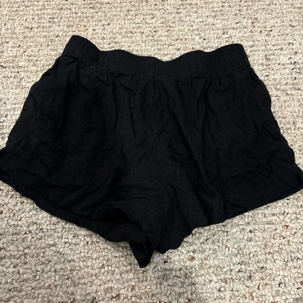Princess Polly black linen Shorts